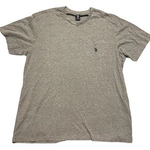 US POLO ASSN. mens grey short sleeve